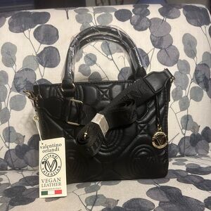 Orlandi Valentino V-2012 Black Crossbody